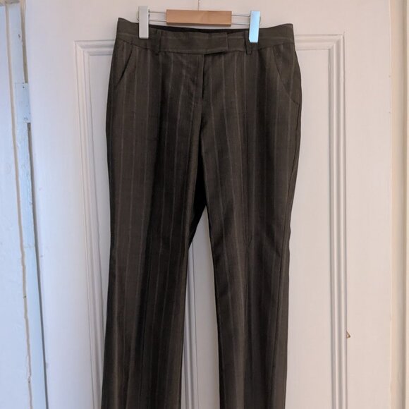 Anne Klein Light Wool Pinstripe trouser - mid-rise - Wool - 4P - Picture 6 of 6